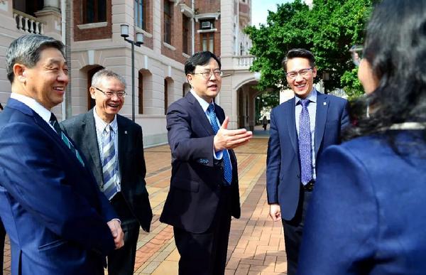 陈旭东考察香港大学